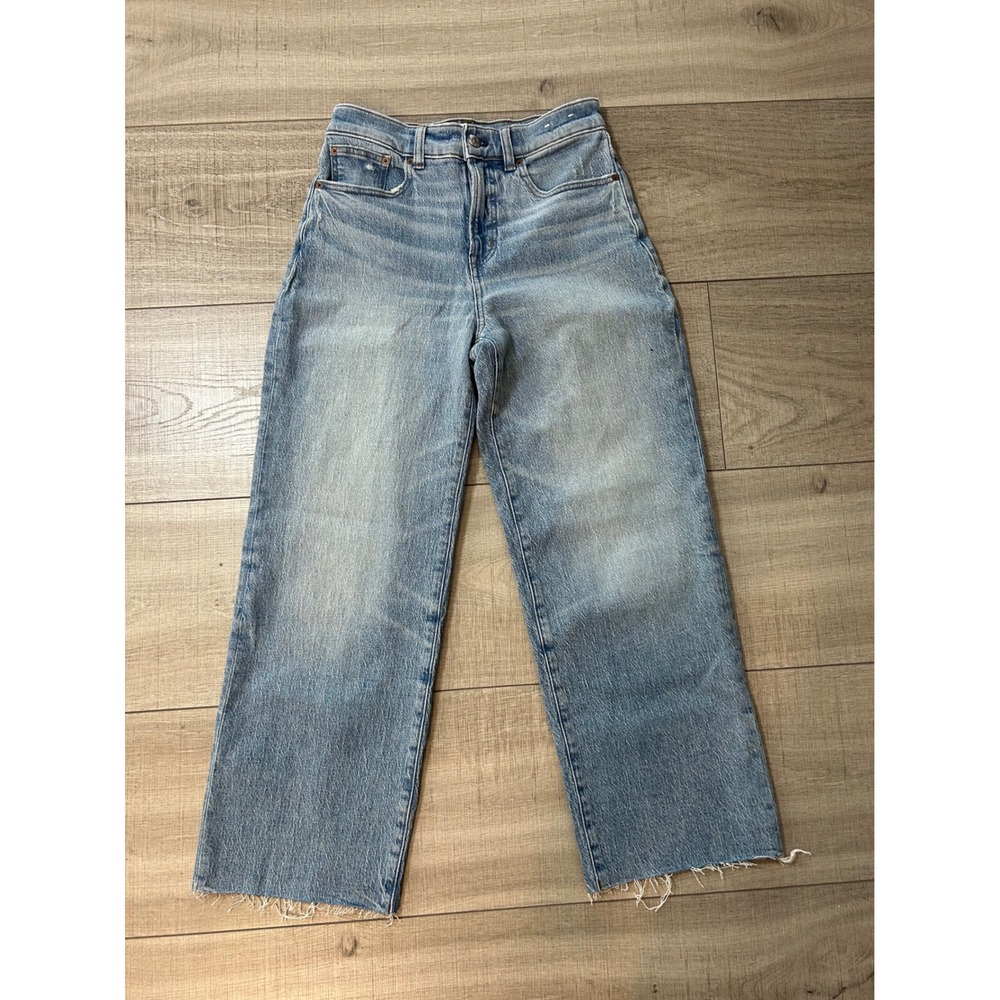 Madewell Light Wash Blue Wide Leg Jeans
